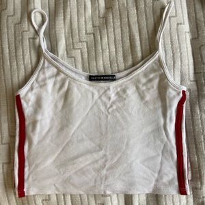 Brandy Melville Racer striped cropped tank